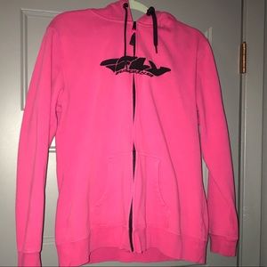 2 for $25 Fly Racing zip hoodie pink XL motorcycle